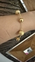 Pulseira de Esferas / Bolas Lisas e Grandes Folheadas a Ouro