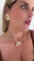 Conjunto de Colar de Aro e Brinco Folheado Deslumbrante - comprar online