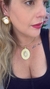Colar de Aro Folheado a Ouro Boho Chique com Resina Colors na internet