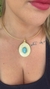 Colar de Aro Folheado a Ouro Boho Chique com Resina Colors - loja online