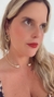 Colar Folheado a Ouro de Aro Gota Cravejada - loja online
