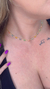 Choker Folheada a Ouro com borboletas coloridas em cápsulas - comprar online