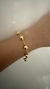 Pulseira de Esferas / Bolas Lisas e Grandes Folheadas a Ouro - Madame Semijoias