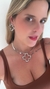 Conjunto de Colar de Aro e Brinco Folheado - Inspiração - comprar online