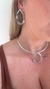 Conjunto de Colar de Aro e Brinco Folheado - Gota Orgânica Aramada - comprar online