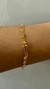 Pulseira Folheada a Ouro com corações e pedrarias coloridas - comprar online