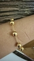 Imagem do Pulseira de Esferas / Bolas Lisas e Grandes Folheadas a Ouro