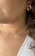 Choker folheada de Cristais Rosa Bailarina