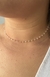 Choker folheada de Cristais Rosa Bailarina na internet