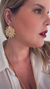 Brinco Folheado de Flor Grande - comprar online
