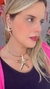 Conjunto de Colar de Aro e Brinco Folheado - Estrela do Mar Maximalista - comprar online