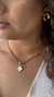 Colar Inspiração com Pingente Resinado em Branco