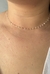 Choker folheada de Cristais Rosa Bailarina - Madame Semijoias