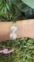 Bracelete Fino com Pérola Dupla Grande na internet