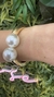 Bracelete Fino com Pérola Dupla Grande