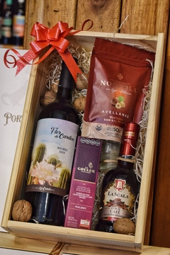 Box Regalo vino + licor - comprar online