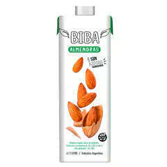 Leche de almendras biba sin azúcar 1lt