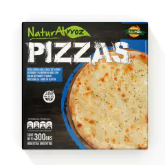 Pizza a Base de Harina de Arroz de Mozzarella x 300g - Naturalrroz sin tacc