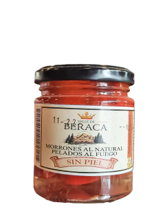 Morrones pelados al fuego