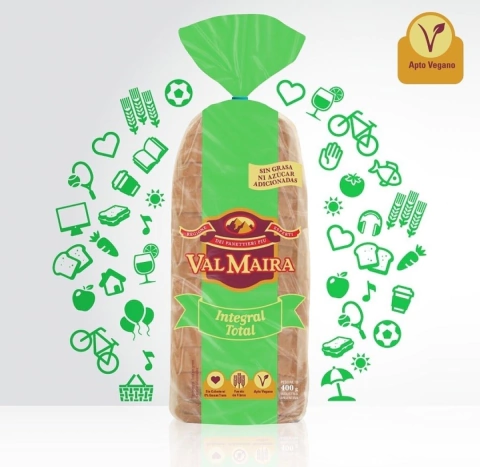 pan integral valmaira sin azucar 400gr