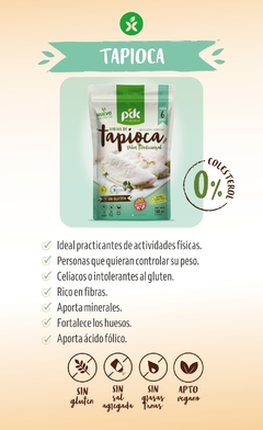 Harina de tapioca pdk 500gr sin tacc