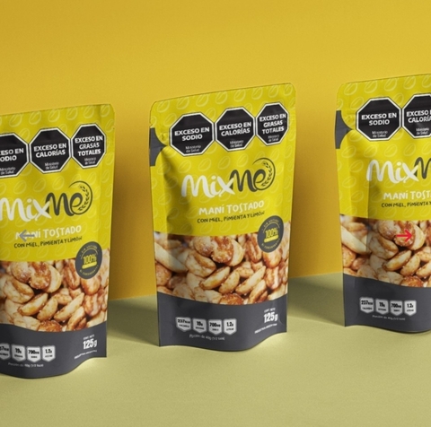 Maní tostado con miel, pimienta y limón x 125gr mixme