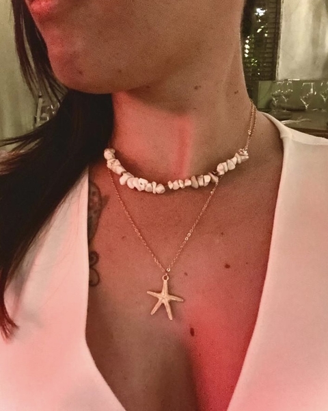 Collar Doble White Star