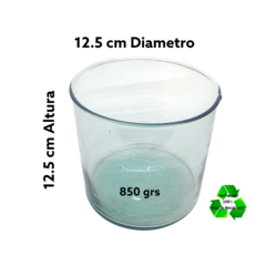 Frasco / Cilindro 12.5x12.5cm (850grs) Para Veladoras - comprar en línea