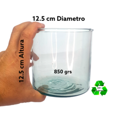 Frasco / Cilindro 12.5x12.5cm (850grs) Para Veladoras - iLuminaVelas Mexico