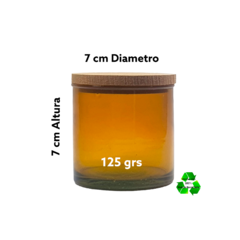 Frascos / Cilindros / Recipientes 7x7cm Para Velas C/ Tapa MDF En Color - comprar en línea