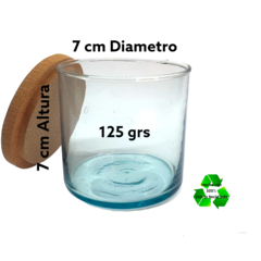 Frasco / Cilindro / Recipiente 7x7cm (125grs) Para Velas C/ Tapa Mdf en internet