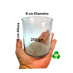 Frascos / Cilindros / Recipientes 8x10cm (250grs) Para Veladoras en internet