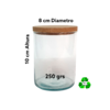 Frascos / Cilindros / Recipientes 8x10cm (250grs) Para Velas C/ Tapa Mdf