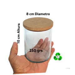 Frascos / Cilindros / Recipientes 8x10cm (250grs) Para Velas C/ Tapa Mdf en internet
