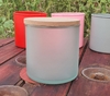 Frascos / Cilindros / Recipientes 8x8cm Para Velas C/ Tapa Mdf Paquete 50pz En Color Satinado