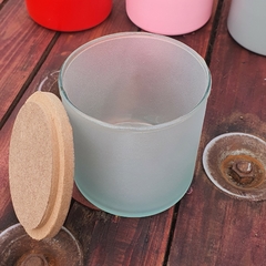 Frascos / Cilindros / Recipientes 8x8cm Para Velas C/ Tapa Mdf Paquete 50pz En Color Satinado - tienda en línea