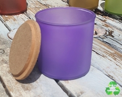 Frascos / Cilindros / Recipientes 8x8cm (180grs) Para Velas C/ Tapa Mdf Paquete 25pz En Color Satinado