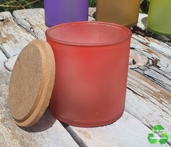 Frascos / Cilindros / Recipientes 8x8cm (180grs) Para Velas C/ Tapa Mdf Paquete 25pz En Color Satinado - iLuminaVelas Mexico