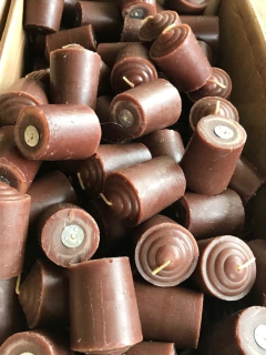 Velas Repuesto Vaso Votivo Cruz Mini Cirios Multiples Usos y Colores - comprar en línea