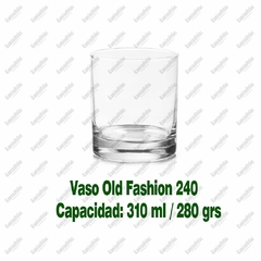 Vaso / Recipiente Old Fashion Fondo Grueso 8x9cm (280grs) - tienda en línea
