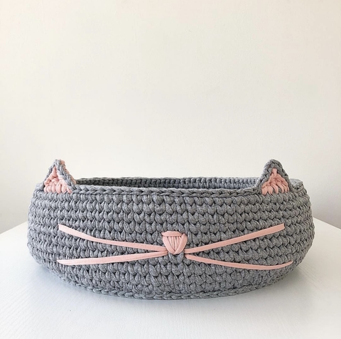 Caminha de gato de crochê