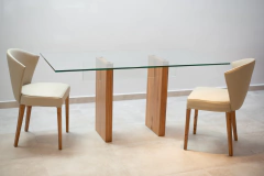 Mesa LINES - Vidrio | Madera - comprar online