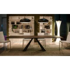 Mesa WULL - Madera | Hierro - Azul BA - Mesas & Sillas