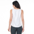 REGATA BÁSICA ACETINADO, DECOTE CARECA E BARRA ARREDONDADA OFF WHITE - LOJA MUSTBRIE - Alfaiataria Feminina | Compre Online 