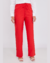 CALÇA DE ALFAIATARIA AMPLA COM ELÁSTICO VERMELHO - comprar online