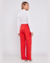 CALÇA DE ALFAIATARIA AMPLA COM ELÁSTICO VERMELHO - LOJA MUSTBRIE - Alfaiataria Feminina | Compre Online 