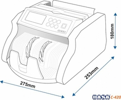 Contadora De Billetes Dinero Dasa Profesional C420 C/ detección + display - tienda online