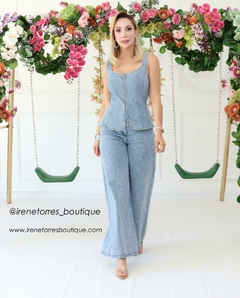 Pantalón mezclilla free botones - comprar en línea