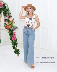 Pantalón Mezcilla free c/cinto