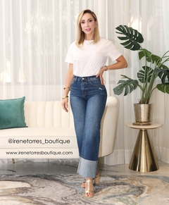 Pantalón vibrant con doblez en internet